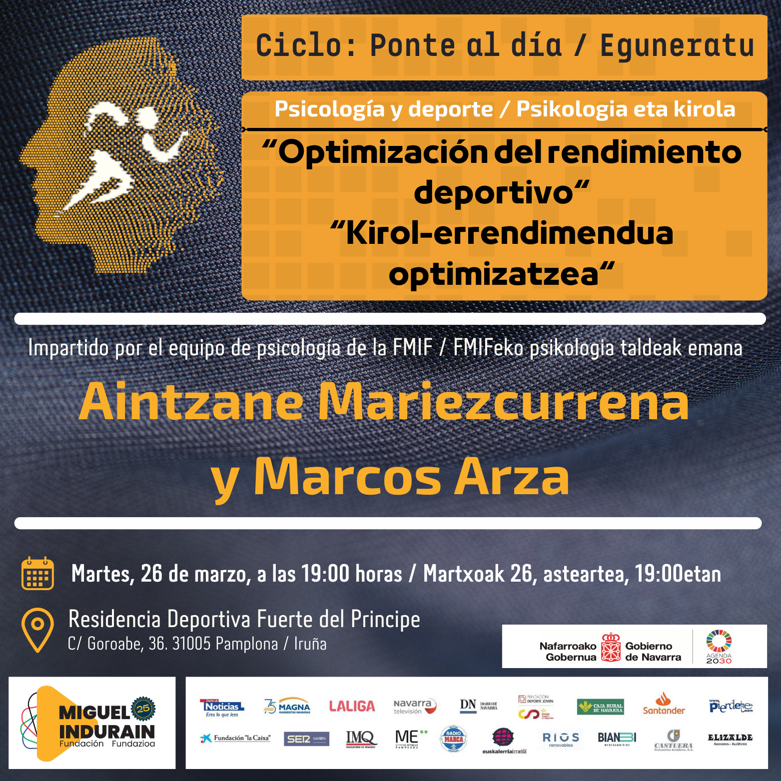 Psicolog&iacute;a y deporte. &quot;Optimizaci&oacute;n del rendimiento deportivo&quot; (26/03/2024)